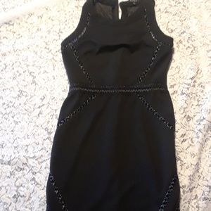 Black mini dress